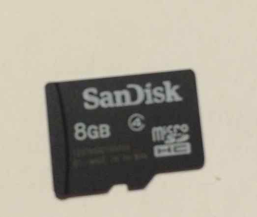 Карта памяти SanDisk microsdhc на 8 гб