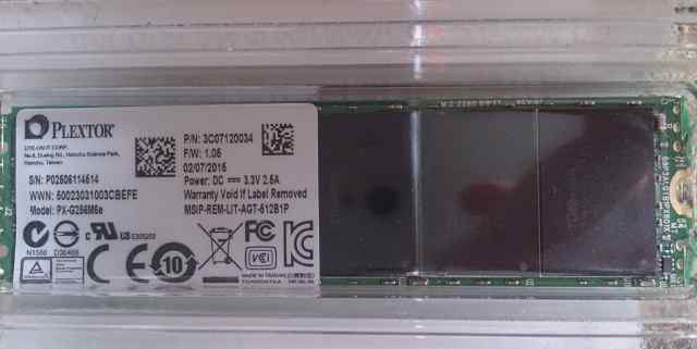Диск SSD 256GB Plextor M.2 PCIe (PX-G256M6e)