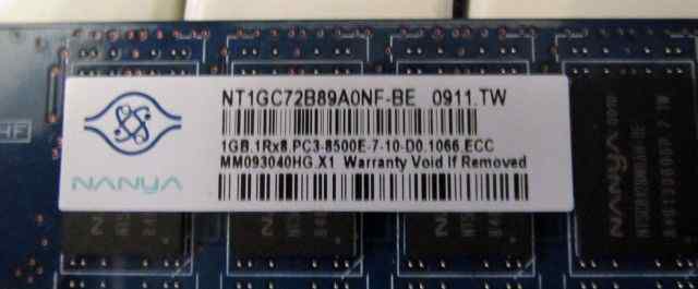Nanya NT1GC72B89A0NF-BE DDR3 8500