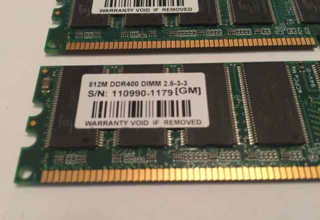 Transcend 512M DDR400 dimm 2.5-3-3