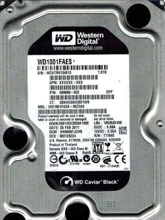 Western digital WD1001faes 1TB black