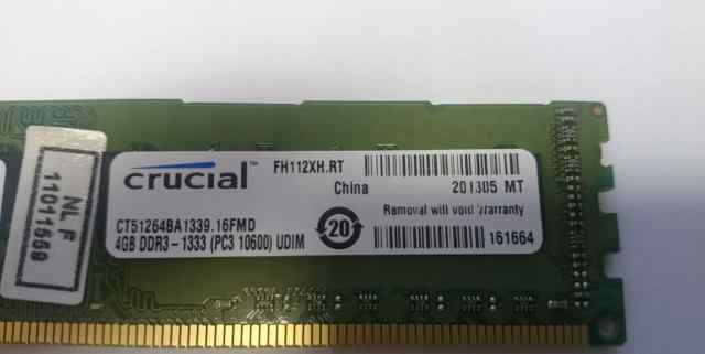 Оперативная память Crucial 4GB DDR3