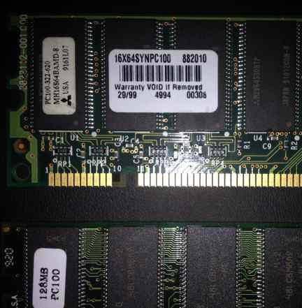 Оперативная память PC100-322-620 128MB