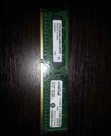 RAM DDR3 4GB Crucial CT51264bA160BJ. C8FED