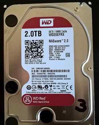 Жесткие диски WD RED 2Gb WD20efrx