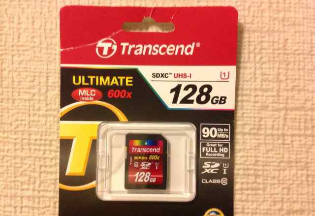 SD карта transcend 128 gb