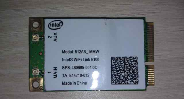 Модуль Intel Wifi Link 5100 512AN MMW 300Mbp
