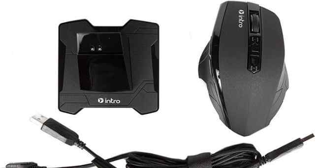  мышь Intro MW605X Black USB