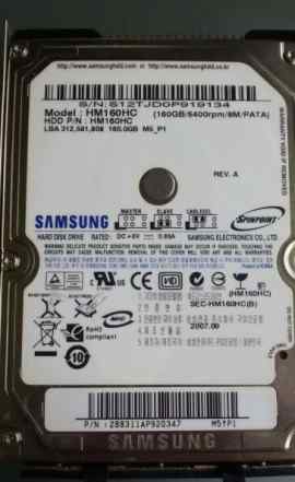 Жёсткий диск для ноутбука Samsung PATA 160 GB 2.5