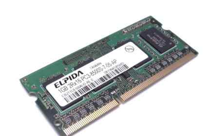 Elpida 1GB DDR3 SO-dimm PC3-8500S