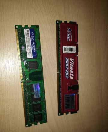 DDR2 1Gb (2 штуки)