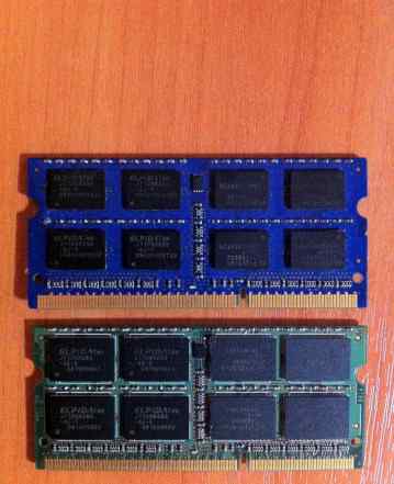 Оперативная память для ноутбука ddr3 4GB pc3 8500s