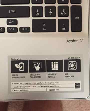 Acer aspire v3 -572-5217