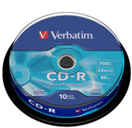 Диск CD-R Verbatim 700Mb 52x 80 min (10шт)
