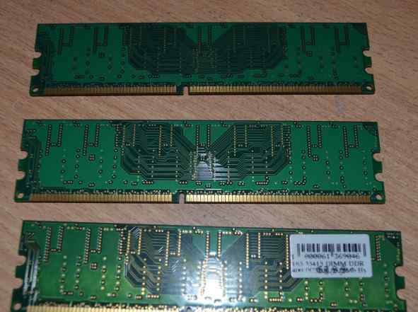 DDR 1.5Gb (3х512Мб) 400MHz Hynix