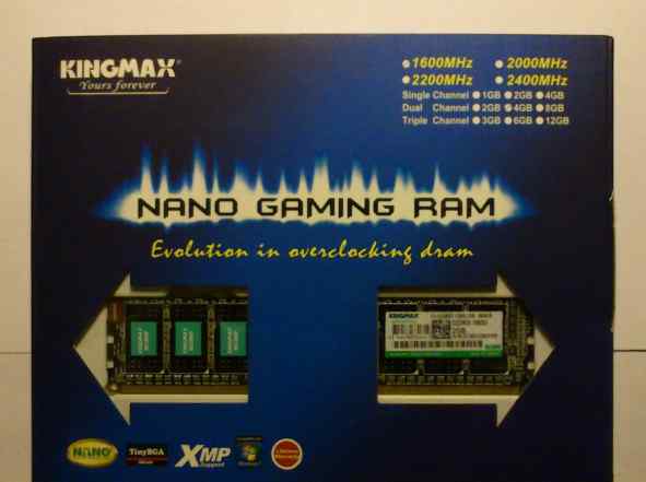 Kingmax DDR3-1600 CL9 2x2GB nano gaming RAM