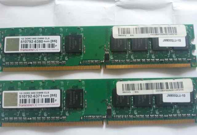 Оперативная память DDR2 800 MHz 2x1Gb