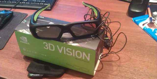 Очки 3d vision nvidia проводные USB