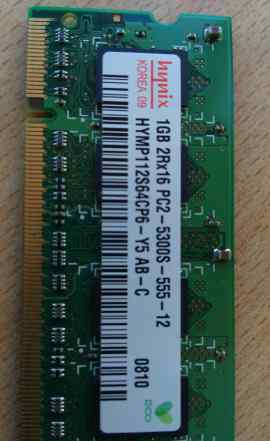 Память для ноутбука sodimm DDR2 1х 512MB, 2 х 1GB