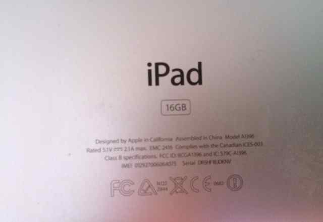  iPad 2 16Гб+ 3G