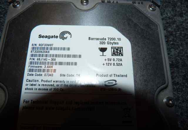 Жесткий диск Seagate ST3320620AS