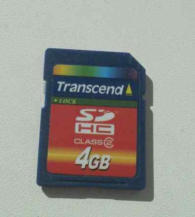 Флеш карта SD Transcend 4 Гб