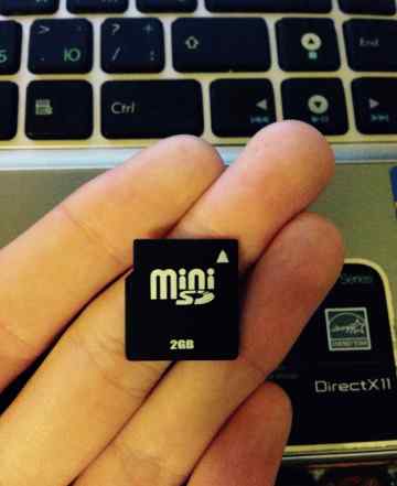 Карта памяти Mini SD 2 Gb