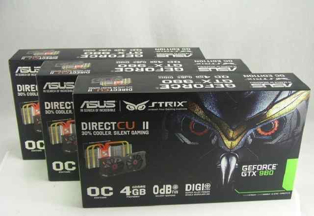 Asus NVidia GeForce GTX 980 новые, гарантия