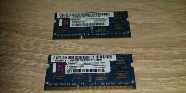 2x 2 GB DDR3 Kingston ACR256X64D3S1333C9
