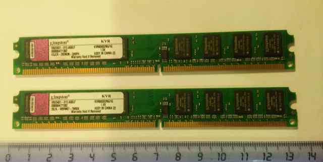 RAM DDR2 Kingston 2Gb 800Mhz (2x1Gb) KVR800D2N6/1G