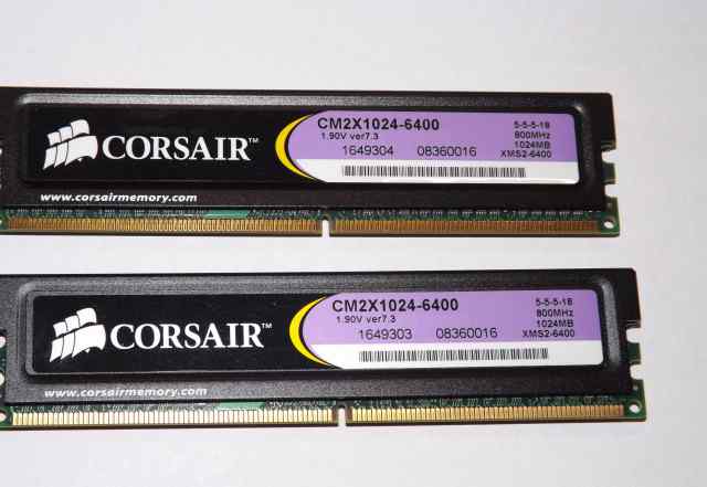 Corsair 2GB-2x1GB-XMS2-PC2-6400-DDR2-800MHz(kit)