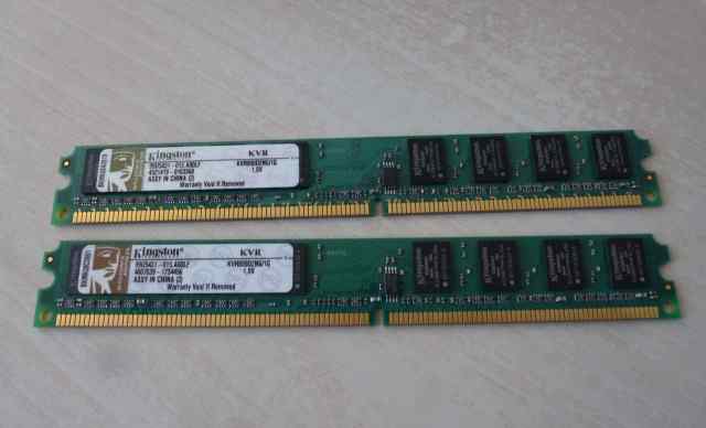 Оперативная память kingston KVR800D2N6/1G DDR2 x2
