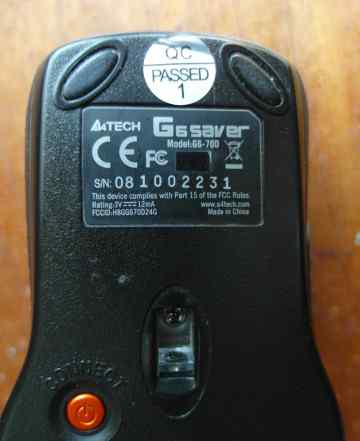 A4Tech G6-70D Black USB(без usb адаптера)