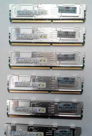 Серверная память64x 4Gb PC2 5300F DDR2 667 FB-dimm