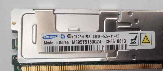 Серверная память64x 4Gb PC2 5300F DDR2 667 FB-dimm