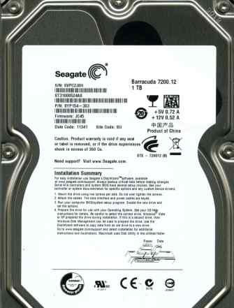 Жесткий диск Seagate 1Tb ST31000524AS