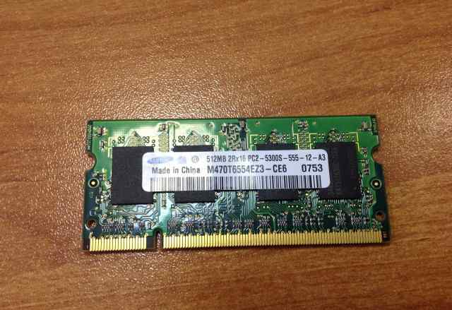 SO dimm DDR2 5300 512 Mb