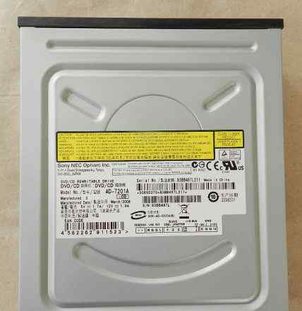 Оптический привод DVD/CD RW sony NEC AD-7201A