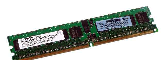 Модуль памяти DDR2 512Mb 400 PC2-3200R ECC CL3