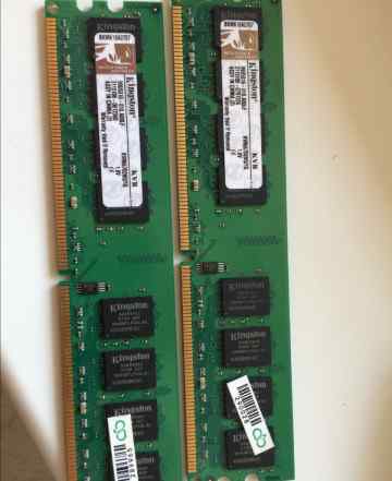 Оперативная память 2 штуки kvr667d2n5/1g 1GB DDR2