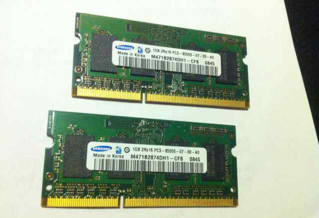 Macbook 2x 1gb RAM Samsung M471B2874DH1-CF8 Apple