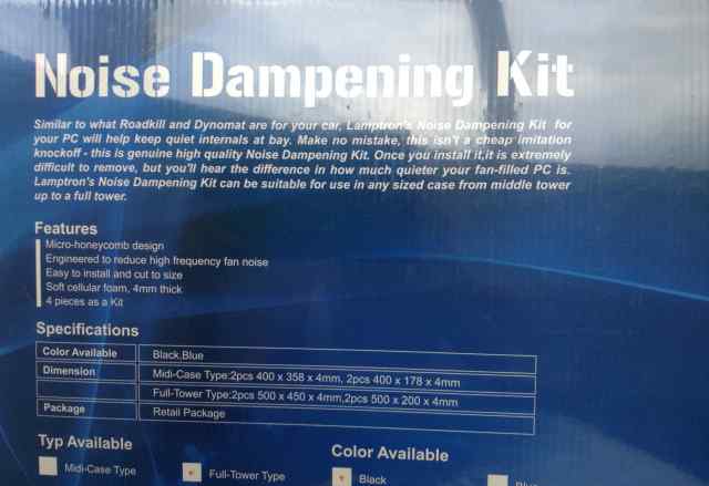 Шумоизоляция Lamptron Noise Dampening Kit
