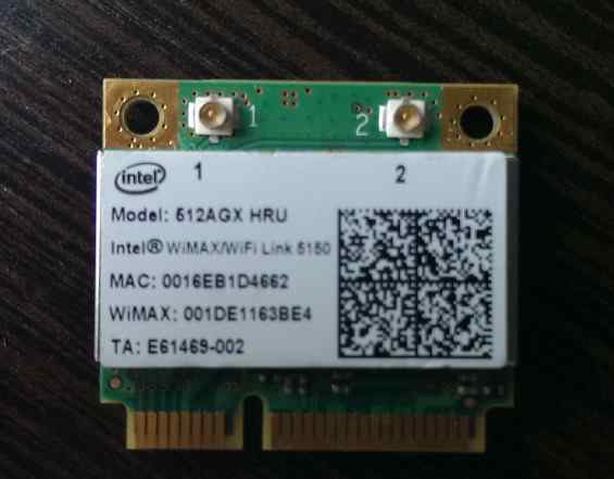 Wimax/Wi-Fi Half Mini PCIe Card Intel 512AGX HRU