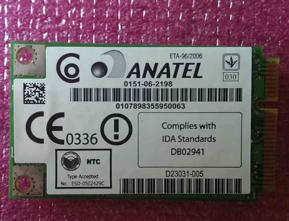 Wi-Fi Mini PCIe Wireless Card Intel 3945ABG