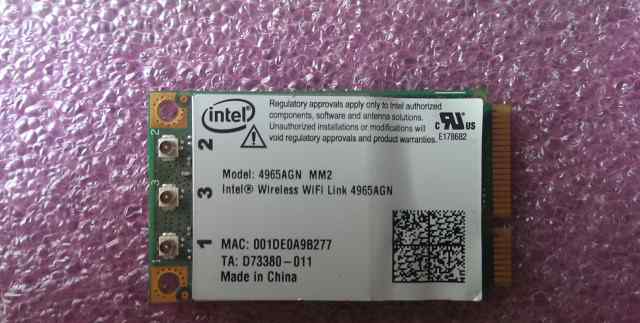 Wi-Fi Mini PCIe Wireless Card Intel 4965AGN MM2