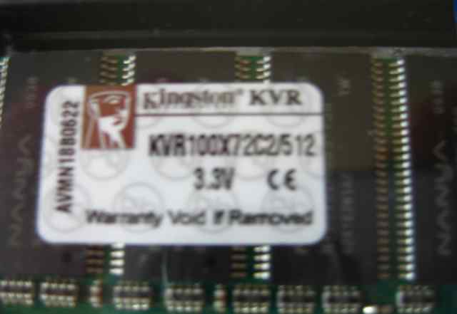 Оперативная память sdram PC100 512MB Kingston