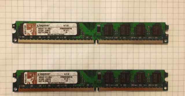 Память DDR2 Kingston KVR800D2N6K2/4G 2x2Гб 800Мгц