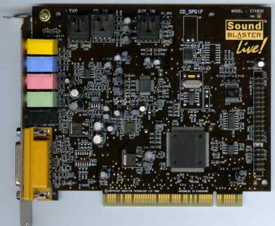 Звуковая карта Creative Sound Blaster live 5.1 PCI