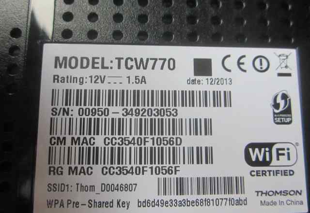 Ролтер wifi Thomson модель тсw770 Ккитай продаю