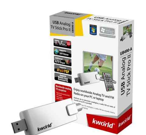 KWorld USB Analog TV Stick Pro II (UB490-A) Новый